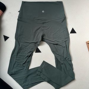 Lululemon align high rise leggings 25” Forrest green